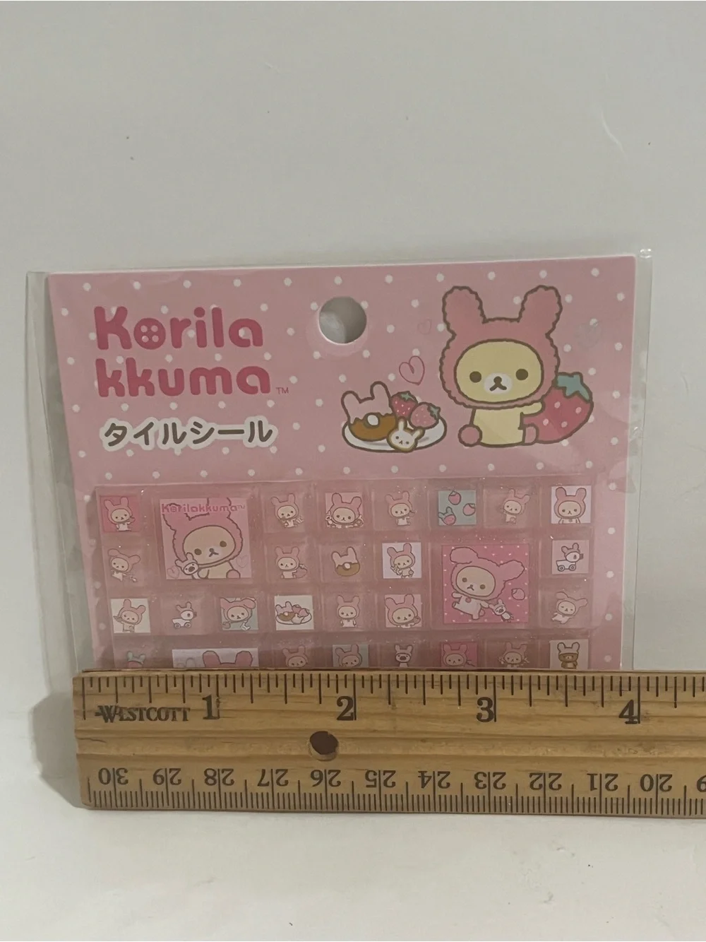Rilakkuma-Korilakkuma Strawberry Themed Tile Stickers